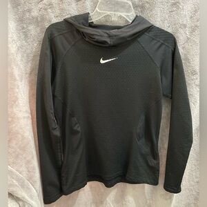 Nike Pro Hyperwarm Black Pullover Hoodie. Size Medium